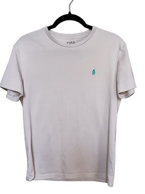Polo by Ralph Lauren Short-Sleeve Crew Tee in Light Beige with Green Pony